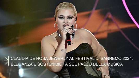 Big Mama veste Claudia De Rosa Jewelry a Sanremo 2024