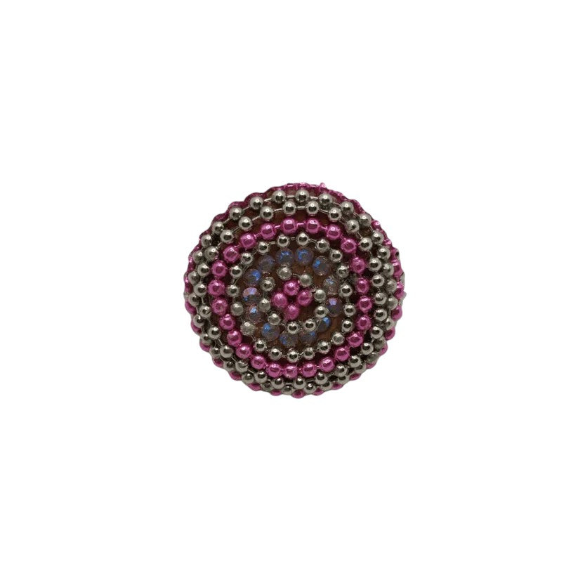 ANELLO ROCKABILLY METALLIC FUCSIA