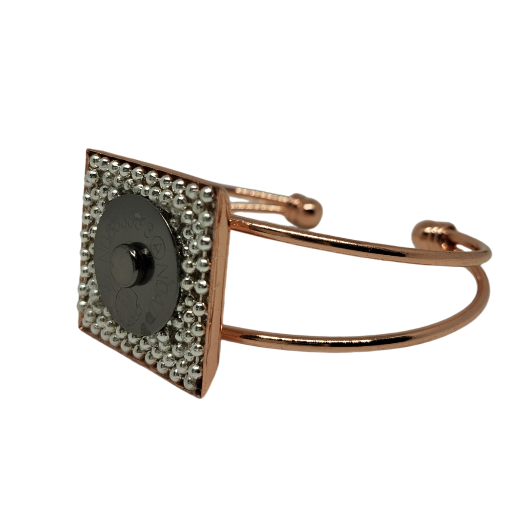 BRACCIALE CALAMITA SQUARE ROSE GOLD