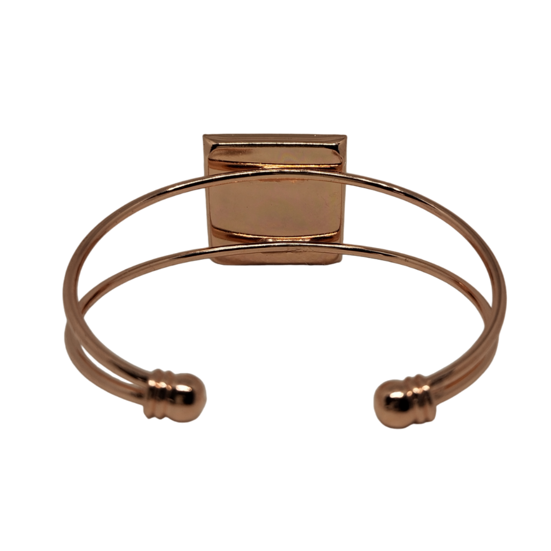 BRACCIALE CALAMITA SQUARE ROSE GOLD