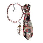 Collana Cravatta Gioiello Gold Rose 3 in 1 : collana, cravatta e charm
