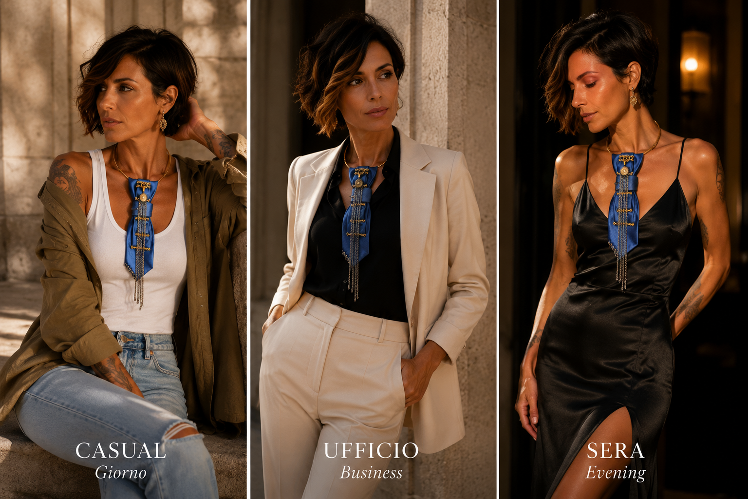 Come indossare Marea cravatta gioiello: look casual, ufficio e sera