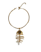 Collana Calamita Nereide | Collarino con pendente pesce