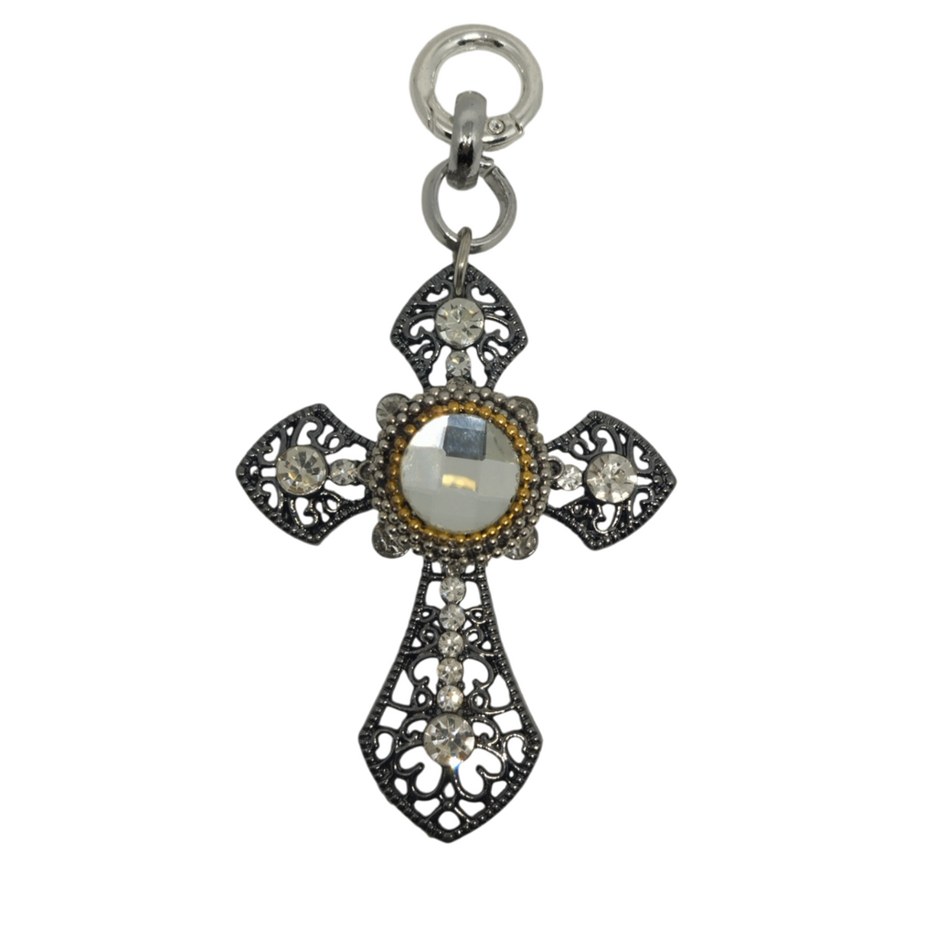 CHARM CALAMITA CROCE BLACK - Charms Calamita