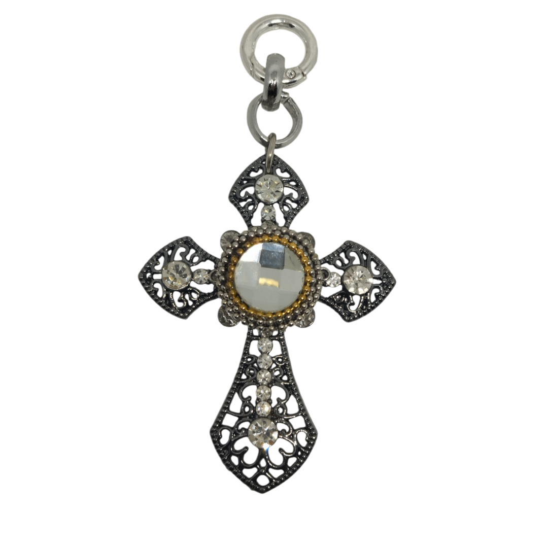 CHARM CALAMITA CROCE BLACK