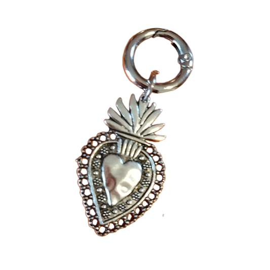 Charm Sacro Cuore Silver