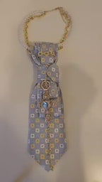 Tutorial come si compone la Cravatta Gioiello Blue & Gold Cross