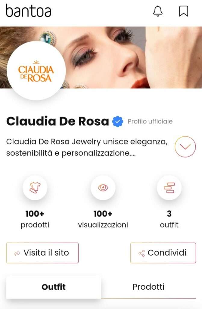 Claudia De Rosa Jewelry: brand di Bantoa