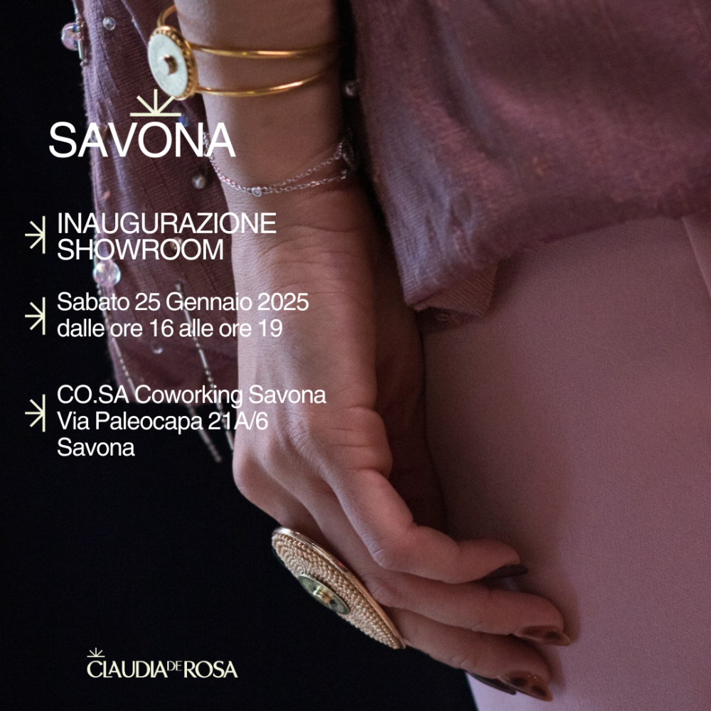 Inaugurazione Showroom Claudia De Rosa Jewelry a Savona